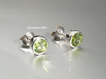 Preview: Earring * Peridots * 925 Silver * rhodium plated