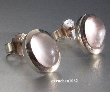 Preview: Ohrringe * Ohrstecker * 925 Silber * Rosenquarz *