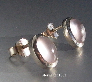 Preview: Ohrringe * Ohrstecker * 925 Silber * Rosenquarz *