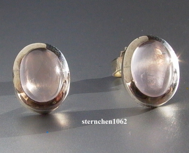 Ohrringe * Ohrstecker * 925 Silber * Rosenquarz *