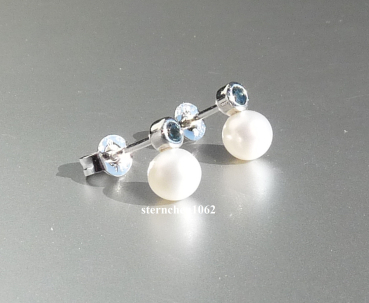 Preview: Viventy Earring * 925 Silver * Pearl * Blue topaz * 787774