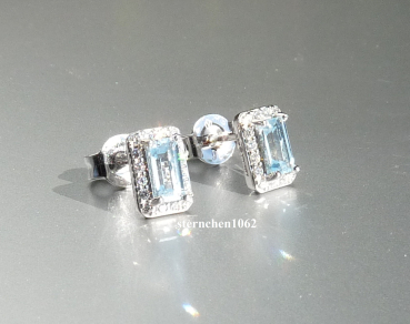 Preview: Viventy Ohrstecker * 925 Silber * Zirkonia * Blautopas * 788014