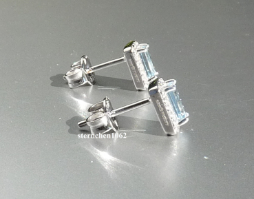 Preview: Viventy Ohrstecker * 925 Silber * Zirkonia * Blautopas * 788014