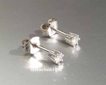 Preview: Ohrringe * Ohrstecker * 585 Weißgold * Brillant