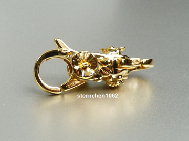 Trollbeads * Pfad aus Blüten Verschluss, 18k vergoldet *