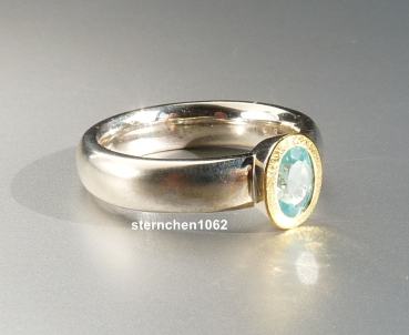 Preview: Einzelstück * Ring * 925 Silber * 24 ct Gold * Apatit