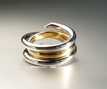 Preview: Wunderschöner Ring * 925 Silber * vergoldet