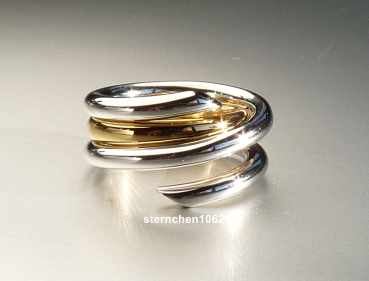 Preview: Wunderschöner Ring * 925 Silber * vergoldet