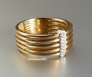 Preview: Außergewöhnlicher Ring * 585 Gold * Brillant