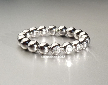 Ring * 925 Silver * gold-plated * Zirconia