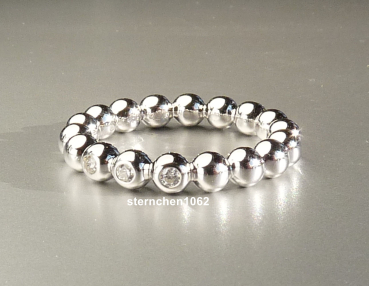 Preview: Ring * 925 Silver * gold-plated * Zirconia