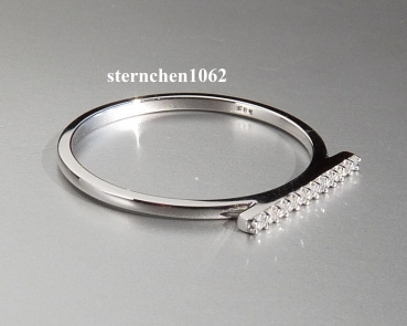 Preview: Ausgefallener Ring * 585 Weißgold * Brillant