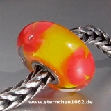 Original Trollbeads * Rote Blume * retired * 02