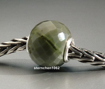 Preview: Trollbeads * Round Green Calcite * Facet Bead * 06