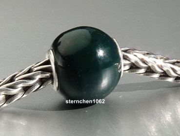 Preview: Trollbeads * Runder Grüner Chalzedon * 05