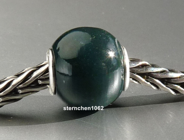 Preview: Trollbeads * Runder Grüner Chalzedon * 04