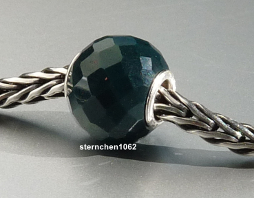 Preview: Trollbeads * Round Green Chalcedony * Facet Bead * 06