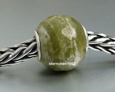 Preview: Trollbeads * Runder Grün Gelber Calzit, Facettiert * 06