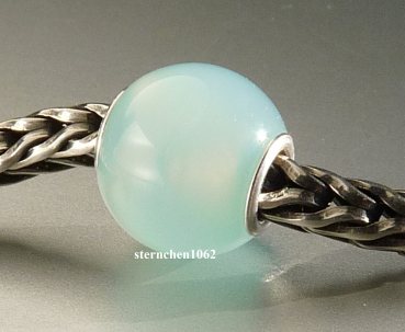 Preview: Trollbeads * Round Light Blue Agate * 14