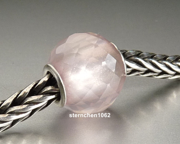 Trollbeads * Runder Rosenquarz * Facettiert * 12