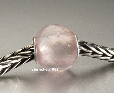 Preview: Trollbeads * Round Rose Quartz * Facet Bead * 12