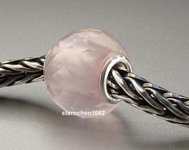 Preview: Trollbeads * Round Rose Quartz * Facet Bead * 12