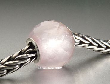 Trollbeads * Runder Rosenquarz * Facettiert * 13