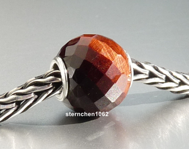 Trollbeads * Facettiertes Rundes Rotes Tigerauge * 05