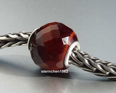 Preview: Trollbeads * Facettiertes Rundes Rotes Tigerauge * 05