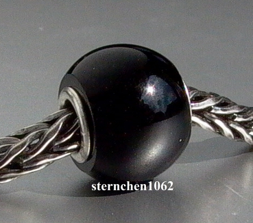 Trollbeads * Runder Schwarzer Onyx * 09