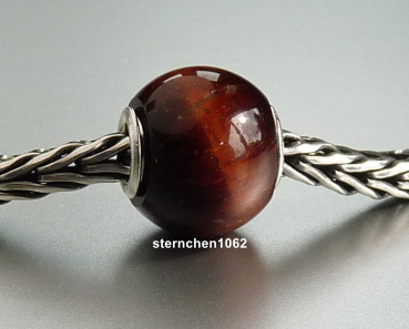 Preview: Trollbeads * Rundes Rotes Tigerauge * 04