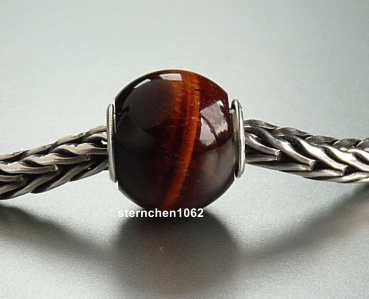 Preview: Trollbeads * Rundes Rotes Tigerauge * 05