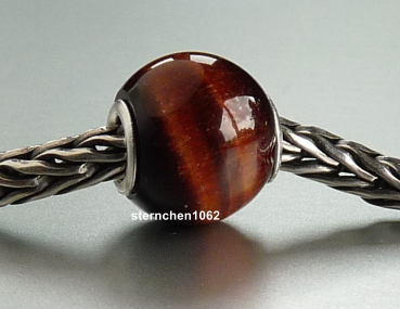 Preview: Trollbeads * Rundes Rotes Tigerauge * 05