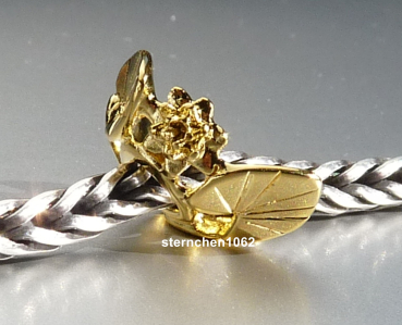 Preview: Trollbeads * Seerose im Morgentau, 18k vergoldet *