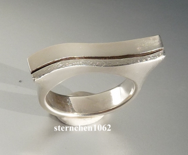 Unique * Ring * 925 Silver * matt * brushed