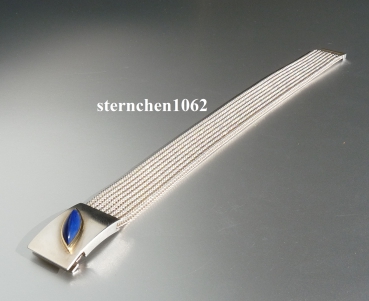 Preview: Einzelstück * Armband * 925 Silber * 750 Gold * Lapis Lazuli