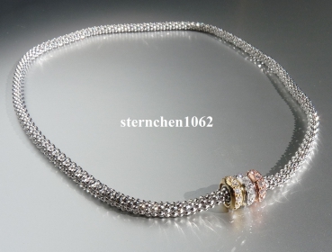 Halskette * 925 Silber * Zirkonia * Magnetverschluss
