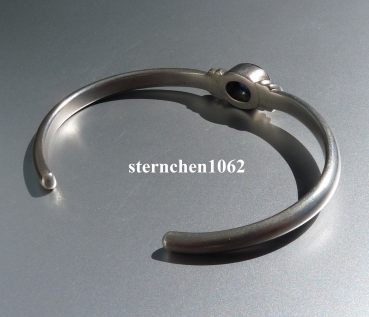 Preview: Einzelstück * Armreif* 925 Silber * 750 Gold * Saphir