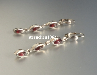 Earring * 925 Silver * Garnet *