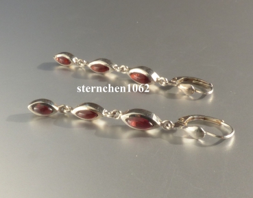 Preview: Ohrringe * Ohrhänger * 925 Silber * Granat *