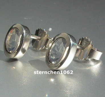 Preview: Einzelstücke * Ohrringe * Ohrstecker * 925 Silber * Mondstein