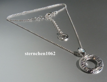 Necklace  with Sky Blue Topaz pendant * 925 silver