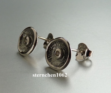 Preview: Ohrstecker * 925 Silber * rhodiniert * Zirkonia