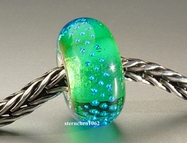 Preview: Original Trollbeads * Silberne Spur, Grün-Türkis * retired * 05