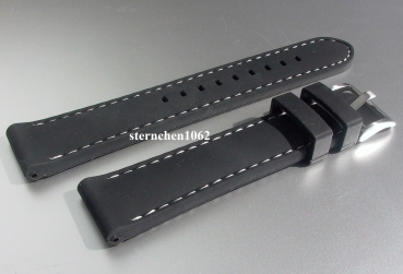 Eulit * watch strap * Silicone with bright seam * 18 mm