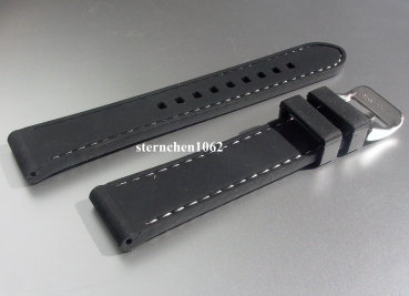 Eulit * watch strap * Silicone with bright seam * 18 mm