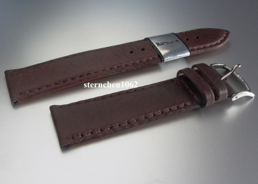 Barington * Leather watch strap * Soft Nappa * dark brown * 18 mm