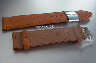 Preview: Barington * Leather watch strap * Soft Nappa * golden brown * 18 mm