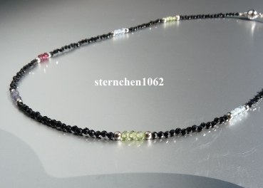 Preview: Gemstone Necklaces * Spinel * Tanzanite * Garnet * Peridot * blue Topaz * 925 Silver