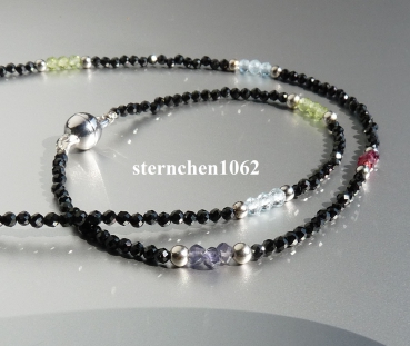 Preview: Gemstone Necklaces * Spinel * Tanzanite * Garnet * Peridot * blue Topaz * 925 Silver